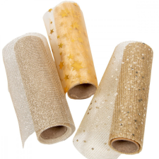  Dekor tekercs háló pezsgő 14,5x200cm dekorációs kellék