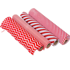  Dekor tekercs piros-fehér 35x200cm dekorációs kellék