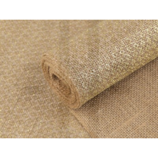  Dekor zsákvászon lurexel - 5 méter dekorációs kellék