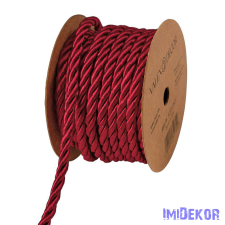  Dekor zsinór 5mm x 5m - Fényes Bordó dekorációs kellék