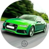 DEKORA Zöld Audi tortaostya