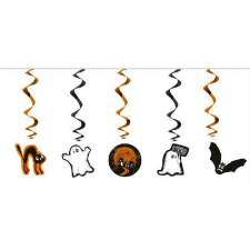 Dekoráció Függő spirális Halloween mintás 5 db-os dekoráció