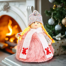  Dekorációs baba - 13 cm - 2 féle karácsonyi dekoráció