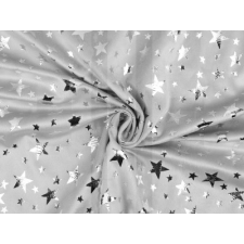  Dekorációs bársony lurex csillagokkal - Ezüst dekorációs kellék