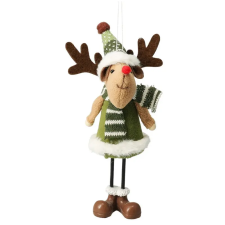  Dekorációs figura - álló rénszarvas (zöld) fajáték