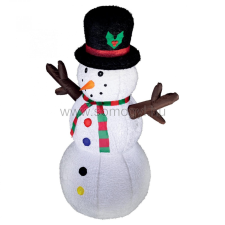 Dekorációs termékek KDP 120 H - Felfújható hóember, plüss felülettel, 120 cm, LED világítással karácsonyi dekoráció