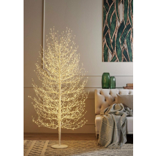  Dekoratív Faggio fa, 2000 LED, 180 cm, IP44, fehér műfenyő