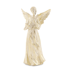  Dekorfigura Anioł tworzywo sztuczne złoty 35x19x11 cmcm dekorációs kellék