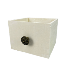  Dekorláda fehér 15cm x 13cm x 11cm dekorációs kellék