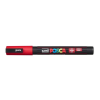  Dekormarker, 0,9-1,3 mm, UNI "Posca PC-3M", piros