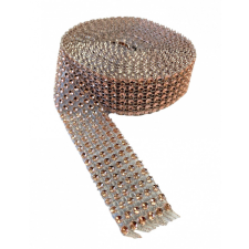  DEKORSZALAG, STRASSZ, ROSEGOLD 170 party kellék