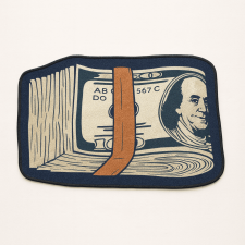  Dekorszőnyeg Pénz mintás – plüss szőnyeg hálószobába, fürdőbe, konyhába 40x60cm lakástextília