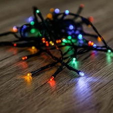 Dekortrend BASIC 180 LED fényfüzér timer funkcióval, színes, 9 méter, KDT 185 karácsonyi dekoráció
