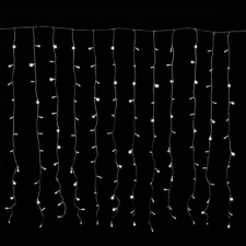 Dekortrend Crystalline toldható LED fényfüggöny, 0,9x2m, 192 db HIDEG FEHÉR LED, átlátszó kábel karácsonyfa izzósor