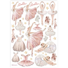  Dekupázs rizspapír A4 csom. - Ballerina dekorációs kellék