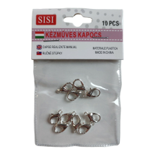 Delfin kapocs 10 db 14x8 mm platina kreatív és készségfejlesztő