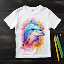  Delfin póló (Gyerek)(Színes) gyerek póló