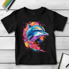  Delfin póló (Gyerek)(Színes 2) gyerek póló