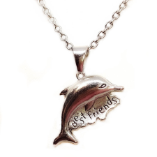  Delfines Best Friends (legjobb barátok) gyerek nyaklánc medállal nyaklánc