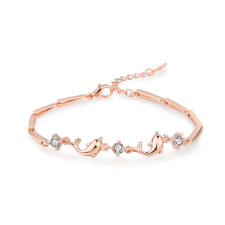  Delfines karkötő rosegold karkötő