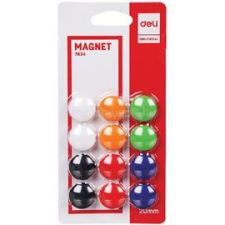 Deli 20mm 12db 6 színű táblamágnes (DEL07824) táblamágnes