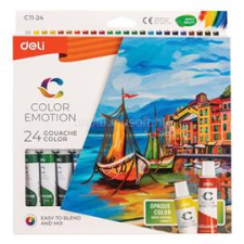 Deli Color Emotion 12ml 24db/csomag akrilfestékkészlet (DEC12-24) akrilfesték