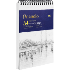 Deli Finenolo 60 lapos A4 álló tájolású Spirálozott rajzpapírfüzet (DEC276) füzet