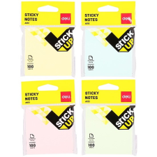 Deli Öntapadó jegyzettömb, 76x76 mm, 100 lap, DELI Stick UP, pasztell szín (DEA01302) post-it