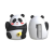 Deli Panda egylyukú fekete-fehér hegyező (DEH572)