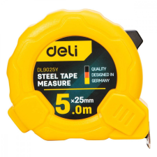 Deli Tools EDL9025Y mérőszalag 5m / 25mm (sárga) mérőszerszám