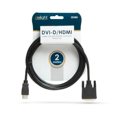 delight 2m 4K DVI-D - HDMI kábel kábel és adapter