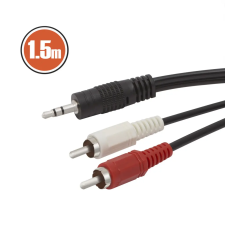 delight 3,5 jack/2RCA audio kábel 1,5m kábel és adapter