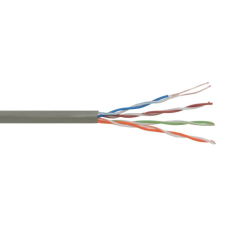delight cat5e u-utp installation cable 305m grey 20016 kábel és adapter