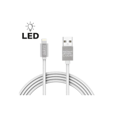delight kábel - Iphone Lightning töltőkábel, 1m, fehér kábel és adapter