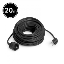 delight Lengő hosszabbító fekete - 3x1,5 mm2 - 20 m (20502BK) hosszabbító, elosztó