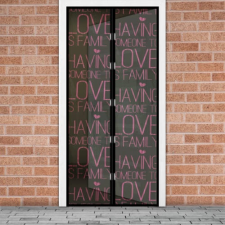 delight Mágneses szúnyogháló függöny ajtóra (100 x 210 cm, love) szúnyogháló
