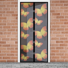 delight Szúnyogháló függöny ajtóra -mágneses- 100x210cm - pillangós (11398C) szúnyogháló