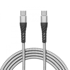 delight USB-C apa - USB-C apa Adat- és töltőkábel 1m - Fehér (55435-1) kábel és adapter