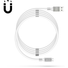 delight USB Micro USB Átalakító Fehér 1.2m 55446M-WH kábel és adapter