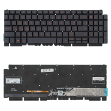 Dell 0GDN50 gyári új (US angol) magyarított fekete háttérvilágított laptop billentyűzet, keret nélkül laptop alkatrész