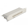 DELOCK 10 patch panel 8 porttal Cat.6A 1U szürke