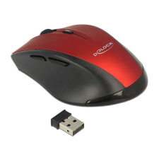 DELOCK 12493 egér Jobbkezes Vezeték nélküli RF Optikai 1600 DPI egér