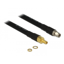 DELOCK 13012 RP-SMA antenna kábel 0.4m - Fekete (13012) kábel és adapter