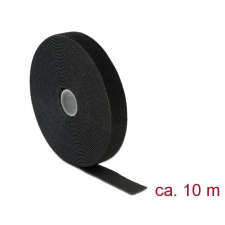 DELOCK 18716 tépőzáras kábelkötegelő 10m fekete (18716) villanyszerelés