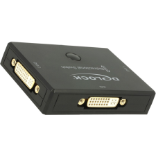 DELOCK 18751 DVI 2 - 1 kétirányú kapcsoló 4K 30 Hz hub és switch