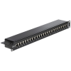 DELOCK 19? Patch Panel 24 portos Cat.6 fekete
