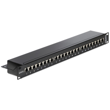 DELOCK 19? Patch Panel 24 portos Cat.6 fekete egyéb hálózati eszköz