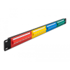 DELOCK 19 patch panel 24 porttal Cat.5e 1U színes