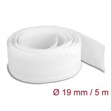DELOCK 20817 5mx19mm fehér tépőzáras fonott kábelharisnya (DL20817) kábel és adapter