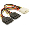 DELOCK 2 db SATA HDD – 4 tűs apa (Molex) hálózati kábel